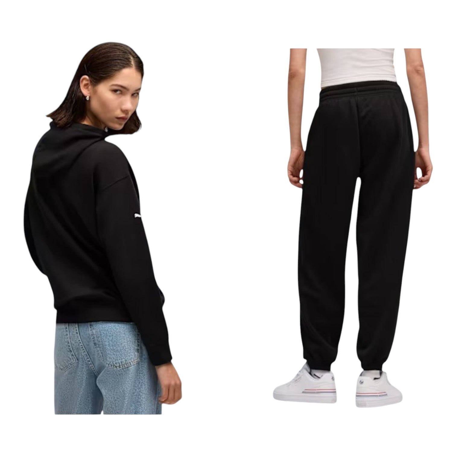Puma Womens BMW M Motorsport Essentials Tracksuit Set - Black