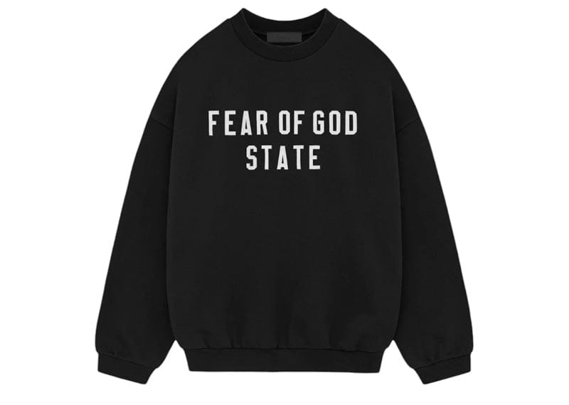 Fear of God Essentials Heavy Fleece Crewneck - 'Black'