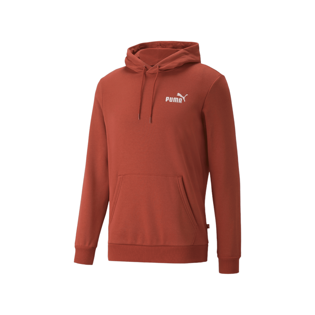 Puma Essential Embroidery Logo Hoodie Rust Red