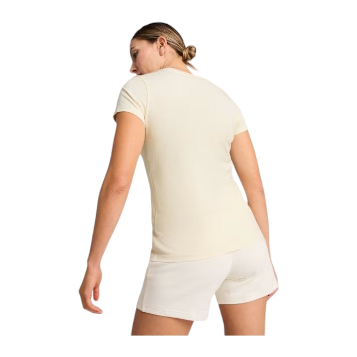 Puma Womens Essential Elevated Tee - Cream