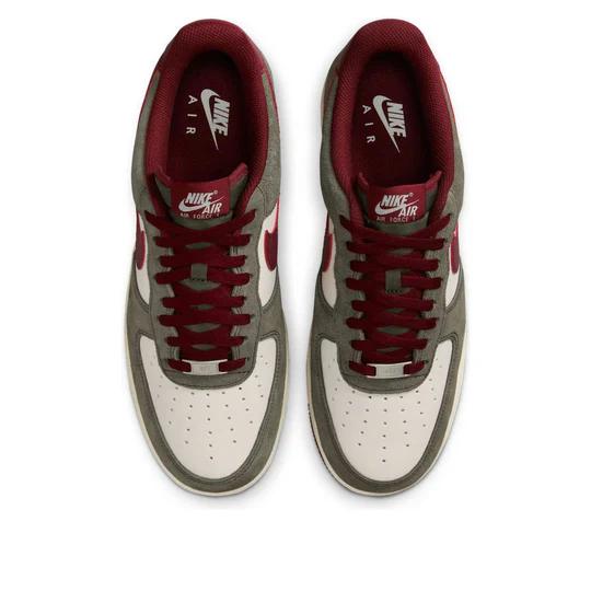 Nike Air Force 1 Low '07 LV8 'Cargo Khaki Pale Ivory Dark Team Red'