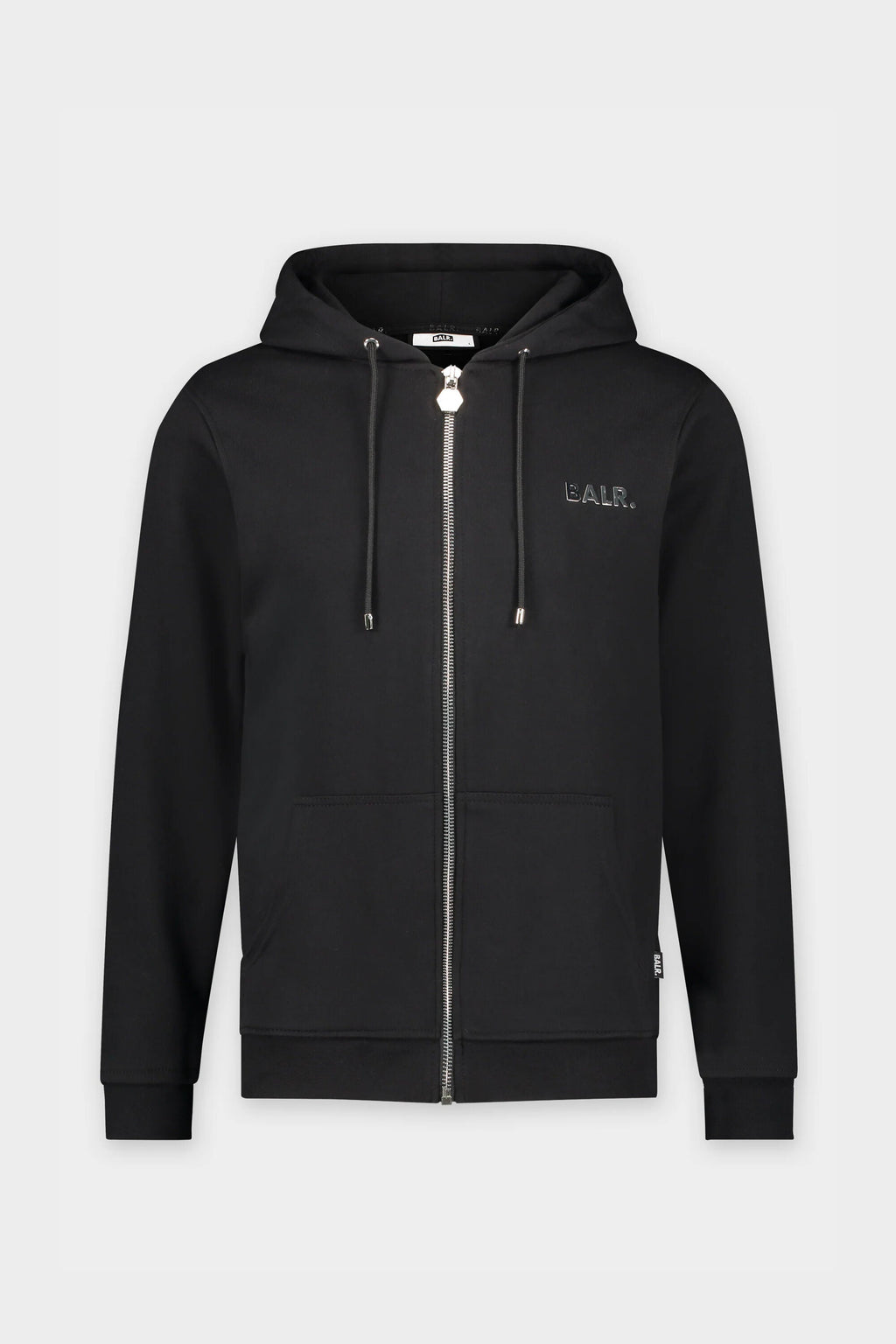 BALR Q-Series Straight Zipped Hoodie Men Black