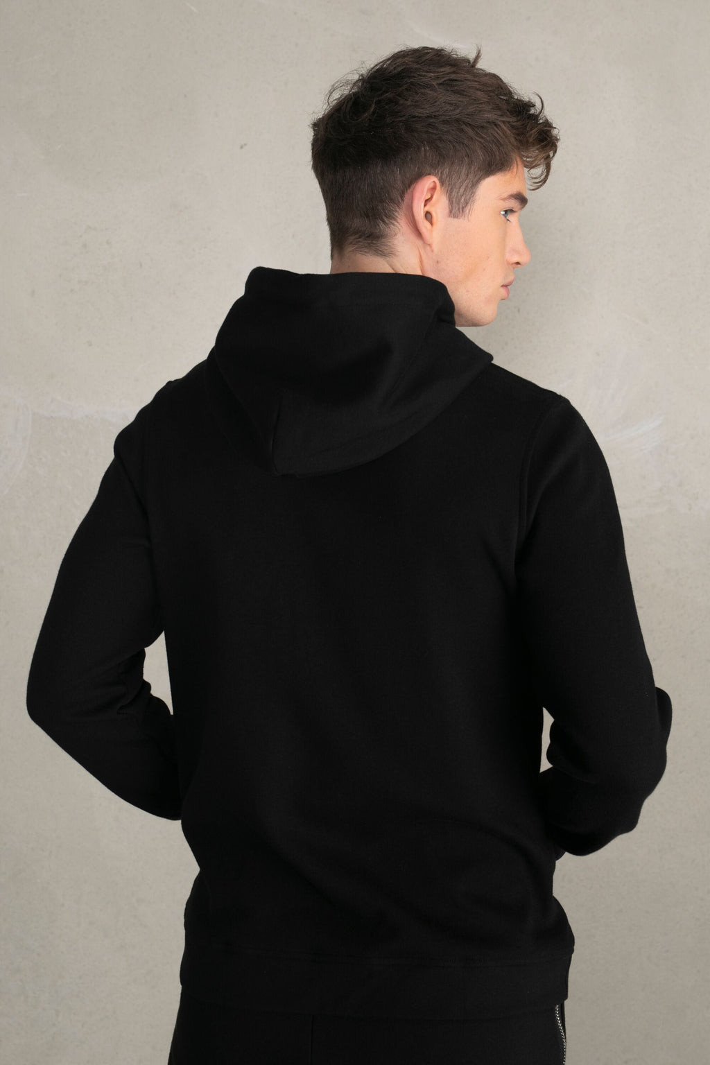 BALR Q-Series Straight Zipped Hoodie Men Black