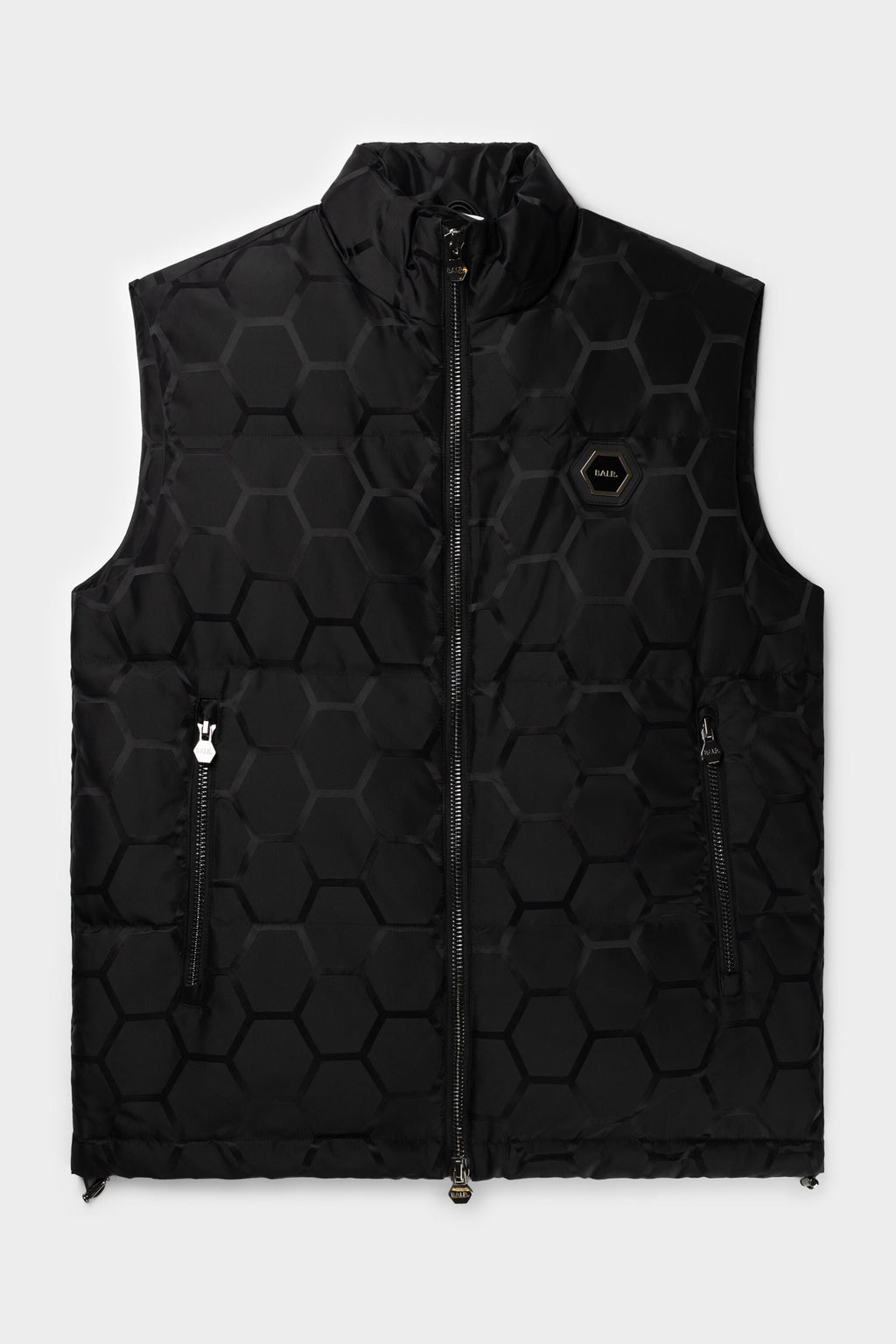 BALR Miles Straight Jacquard Bodywarmer Jet Black