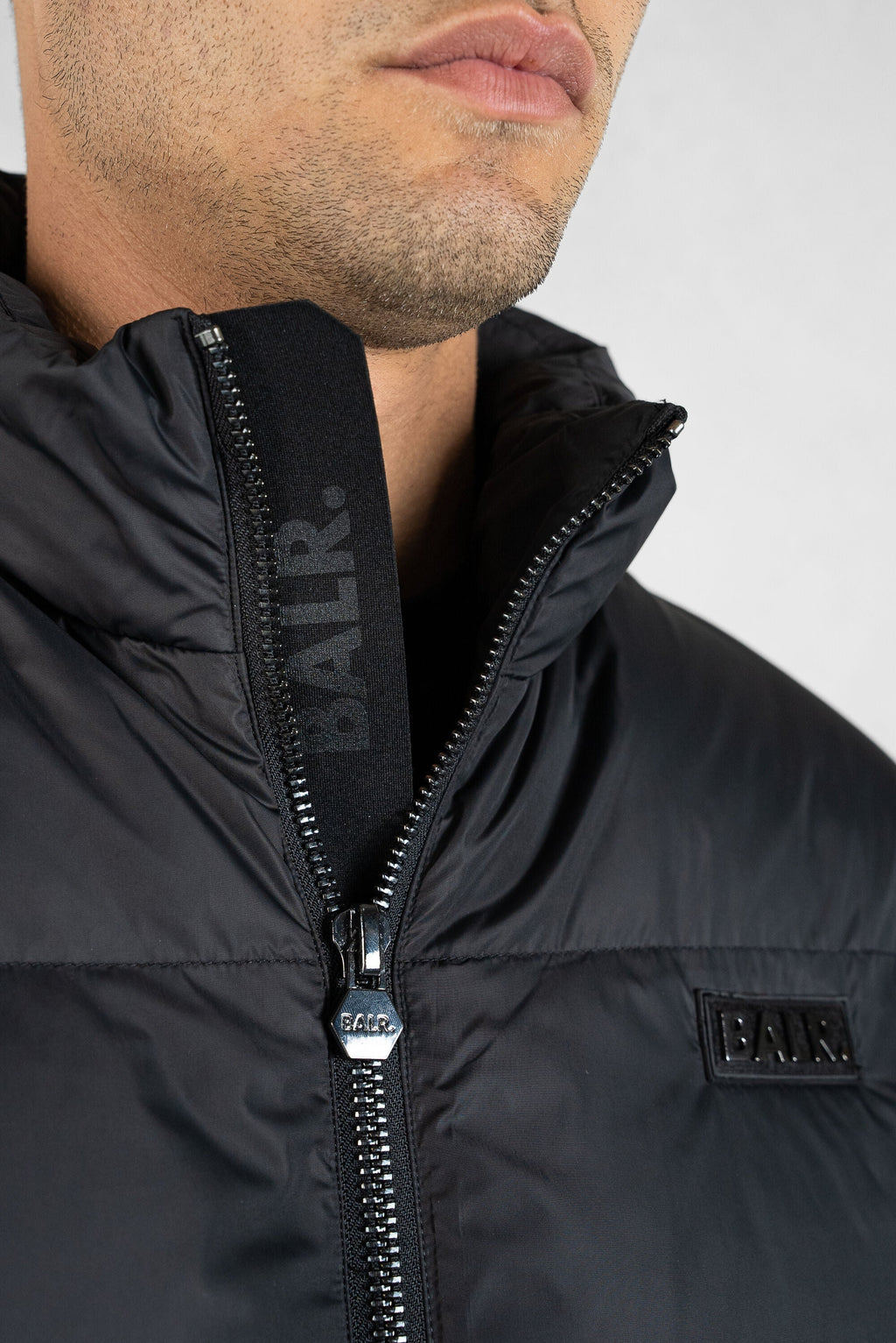 BALR Miles Straight Puffer Jacket Jet Black
