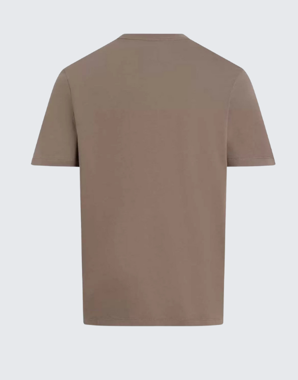 Calvin Klein Hero Mono Logo Short Sleeve T-Shirt In Brown  Men