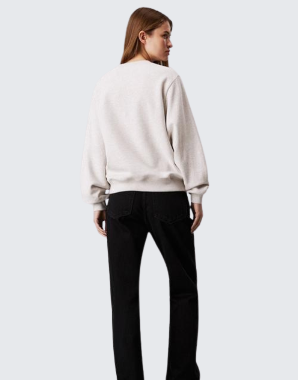 Calvin Klein Monologo Sweater In Grey Heather Women