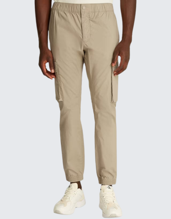 Calvin Klein Skinny Cargo Pants In Sage