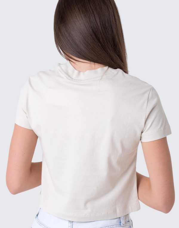 Calvin Klein Spray Mono Baby T-Shirt Off White Womens