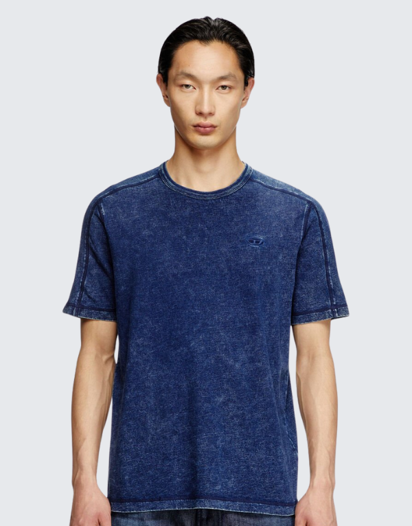 Diesel T-Adjind Short Sleeve T-Shirt In 01 Men