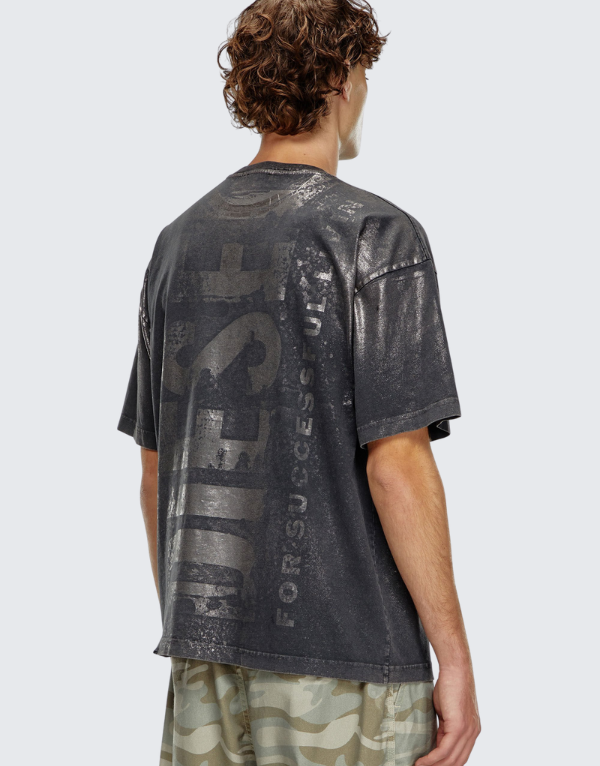 Diesel T-Boxt Q23 Short Sleeve T-Shirt In Black (900) Men