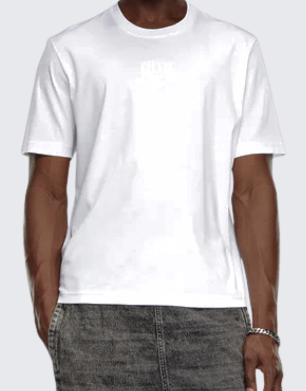 Diesel T-Madjust R2 Short Sleeve T-Shirt In 100  Men
