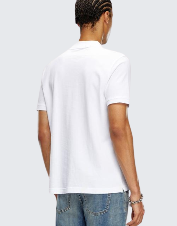 Diesel T-Smith Doval Pj Short Sleeve Polo Shirt In 100 Men