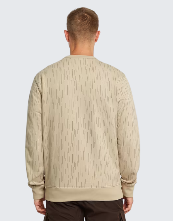 G-Star Raw All-Over Print Sweater In Dark Brick Rain Camo Mens