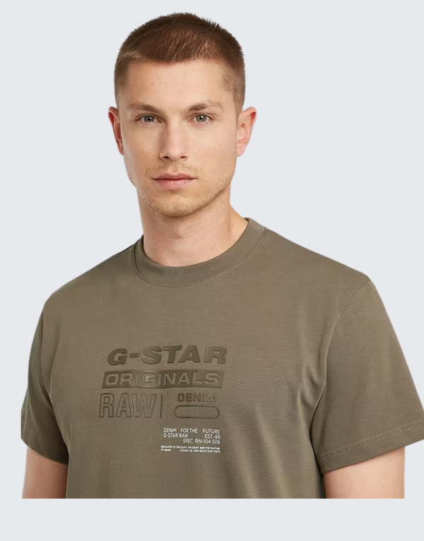 G-Star Raw Originals Short Sleeve T-Shirt In Turf Green For Men
