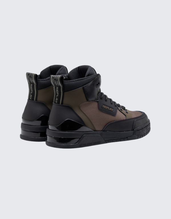 Replay Astro Speed X Sneakers In Military Green And Black  Men