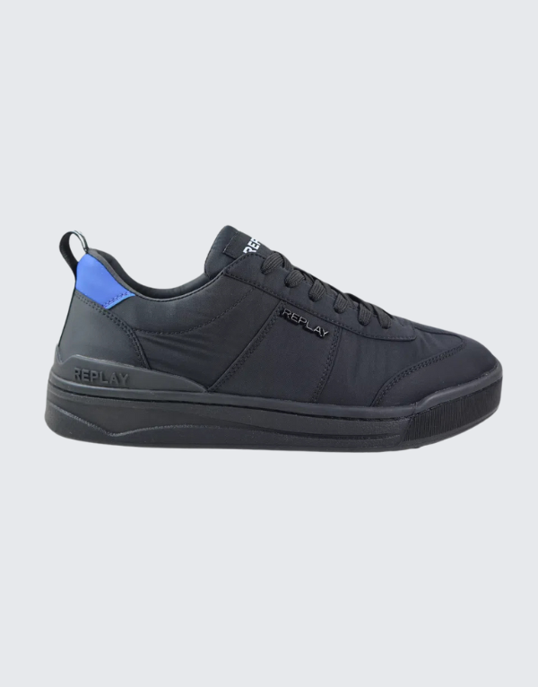 Replay Cross Breeze Sneakers In Black And Blue Men