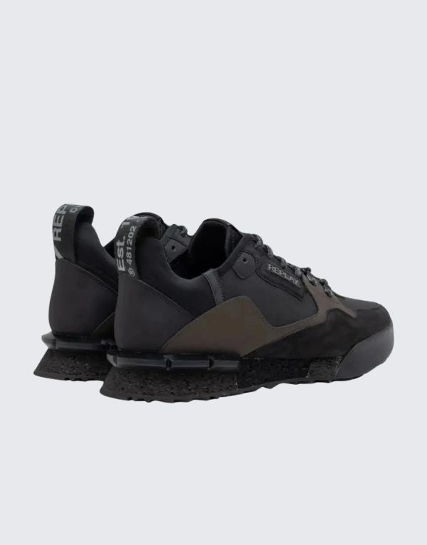 Replay Field Speed Sneakers In Black Dark Grey Men
