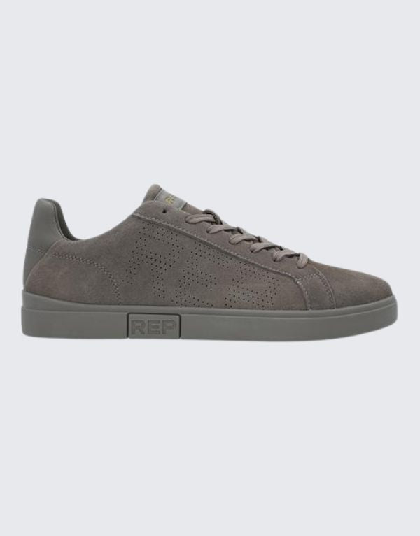Replay Polys Studio Suede Sneakers In Grey  Men