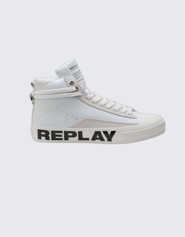 Replay Snap Campus White Sneaker Boot Men