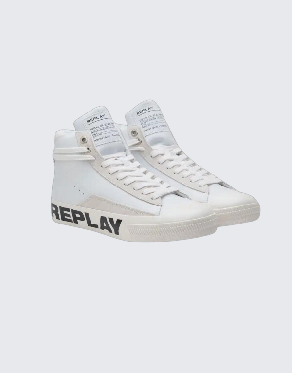 Replay Snap Campus White Sneaker Boot Men